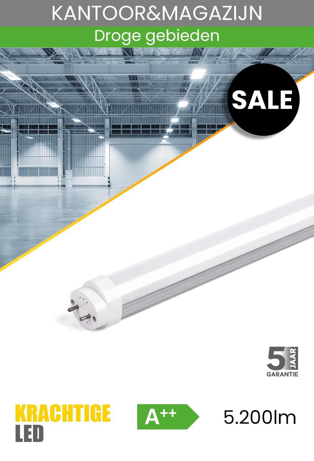 Led-fluorescentielamp met hoge helderheid 150cm 33W-840-4000K